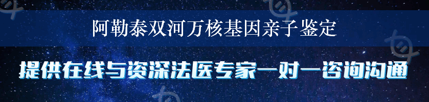 阿勒泰双河万核基因亲子鉴定